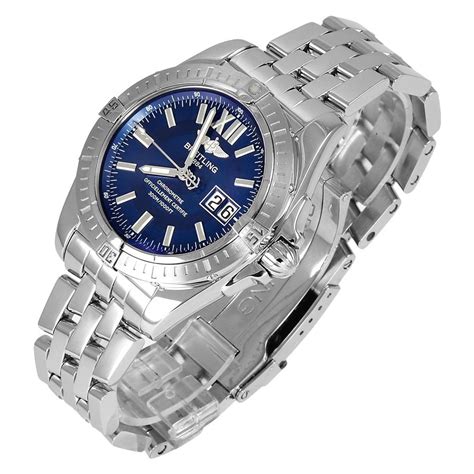 breitling galactic blue dial|Breitling Galactic .